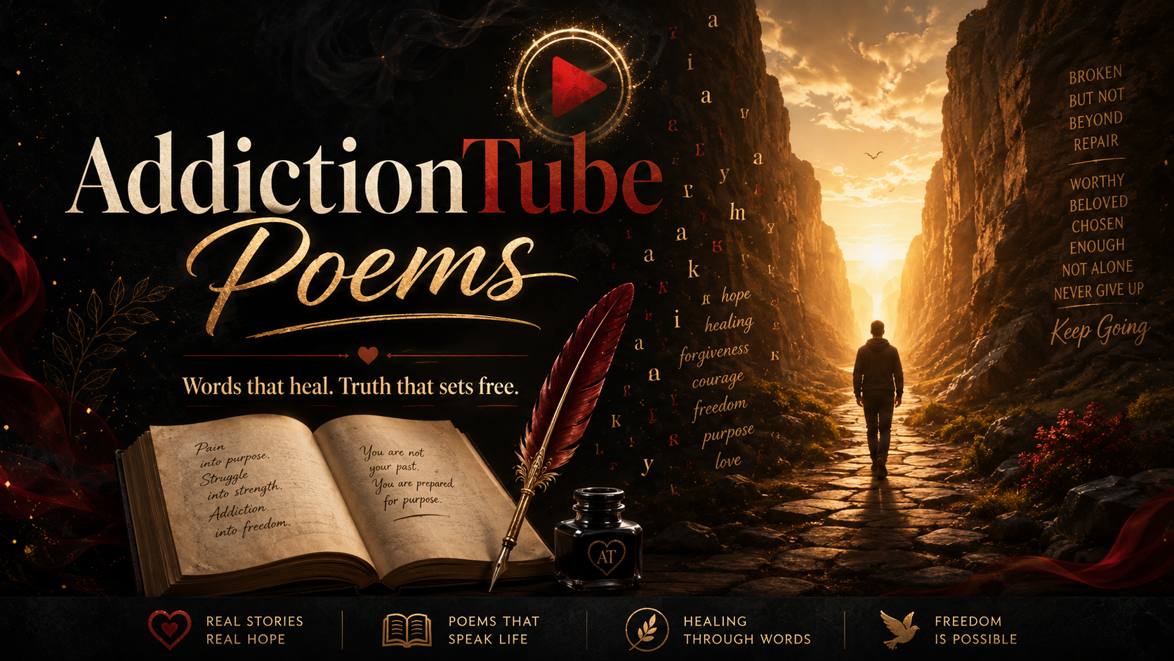 AddictionTube Poems banner image