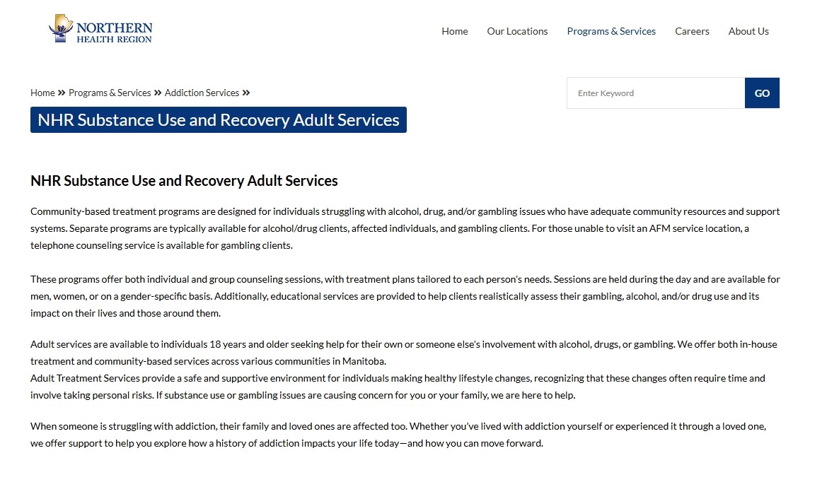 Thompson General Hospital Addiction Services