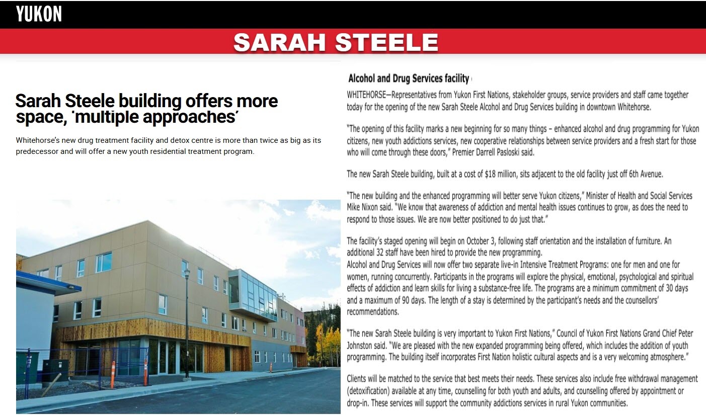 Sarah Steele Alcohol and Drug Services