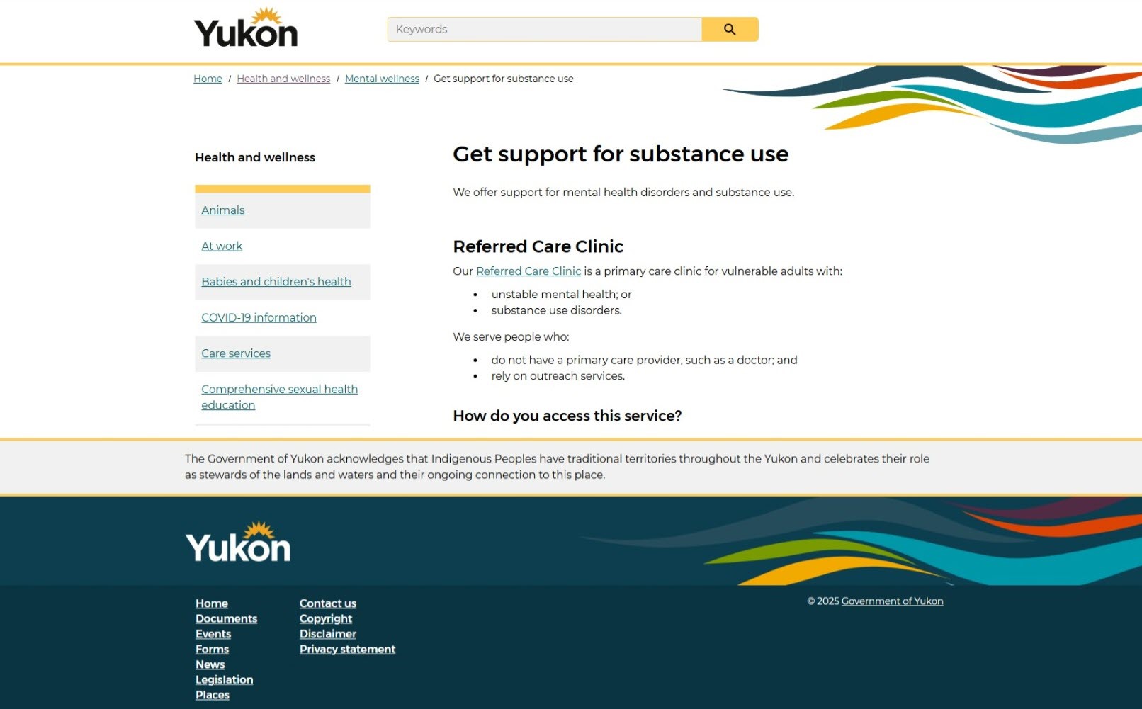 Yukon Mental Wellness and Substance Use Services