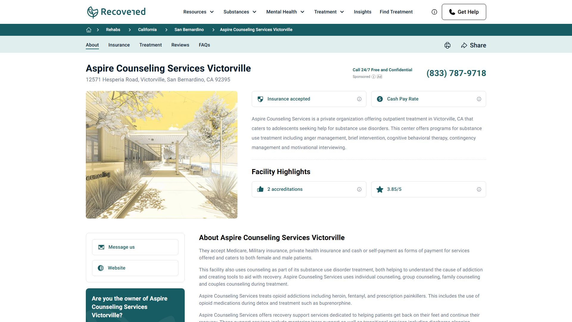 Aspire Counseling Services Victorville