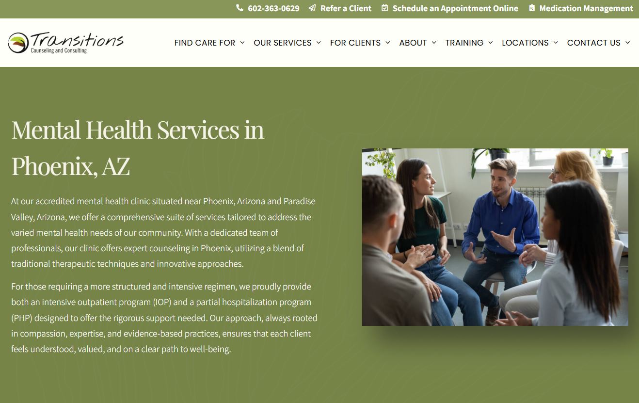 Transitions Counseling and Consulting Phoenix, AZ