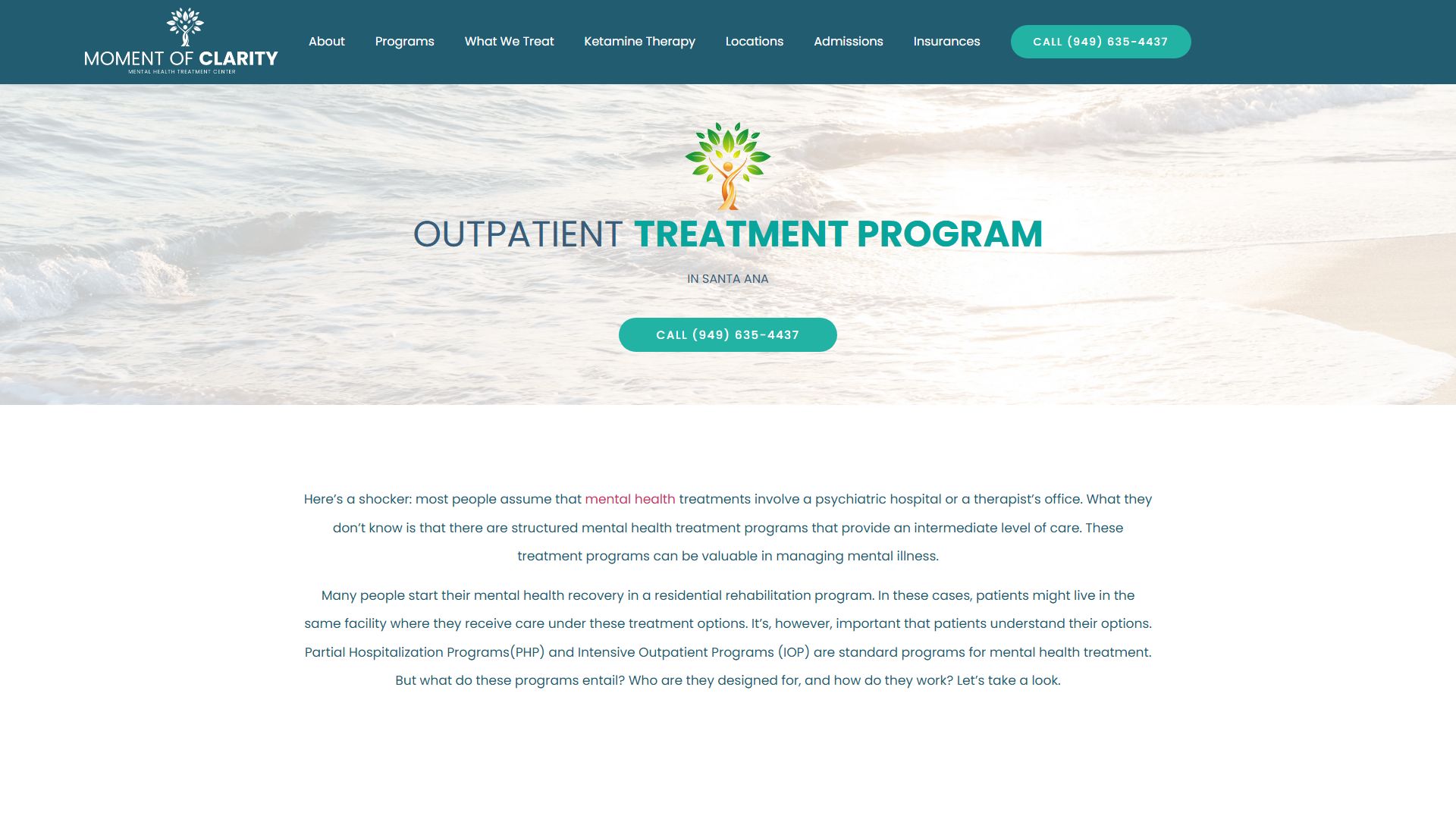 Moment of Clarity - Outpatient Treatment