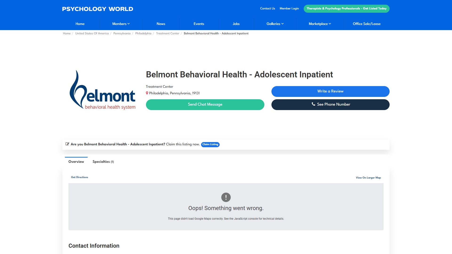 Belmont Behavioral Health - Adolescent Inpatient