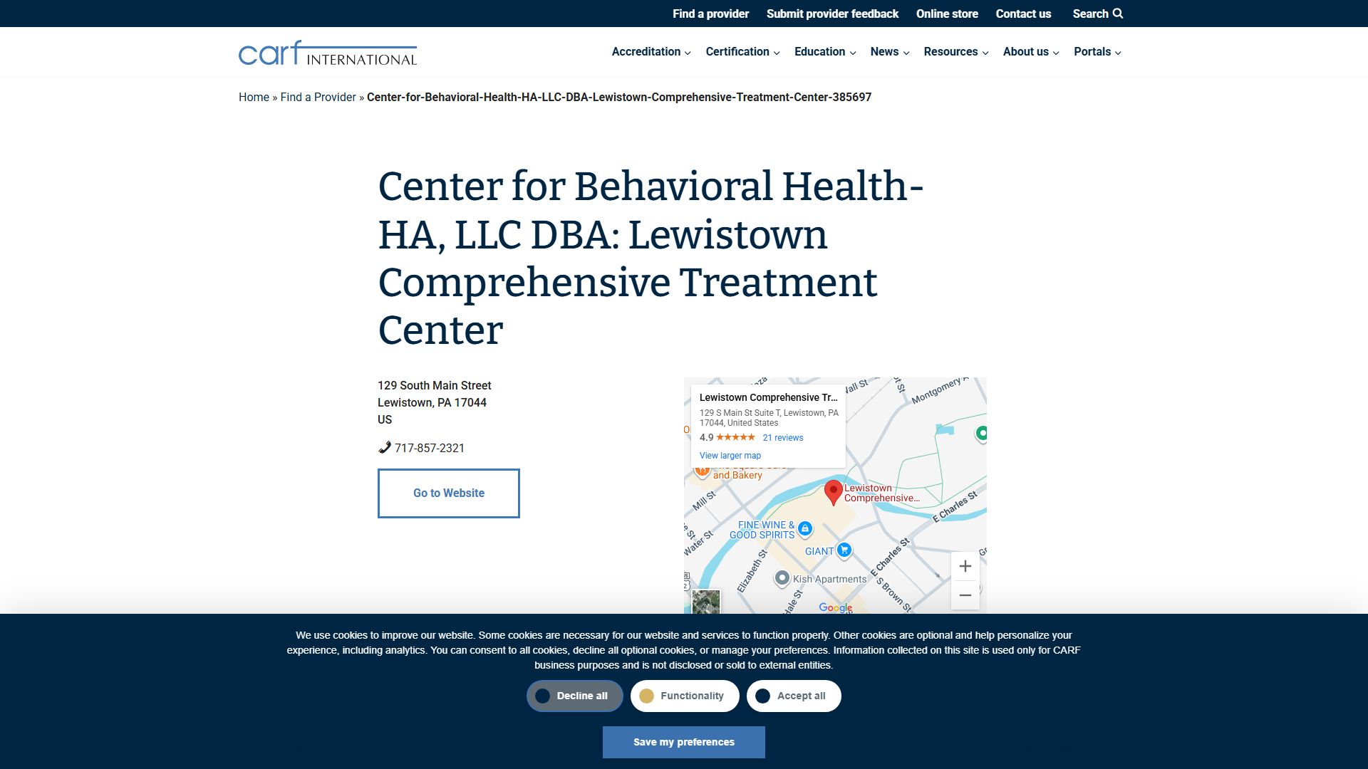 Lewistown Comprehensive Treatment Center