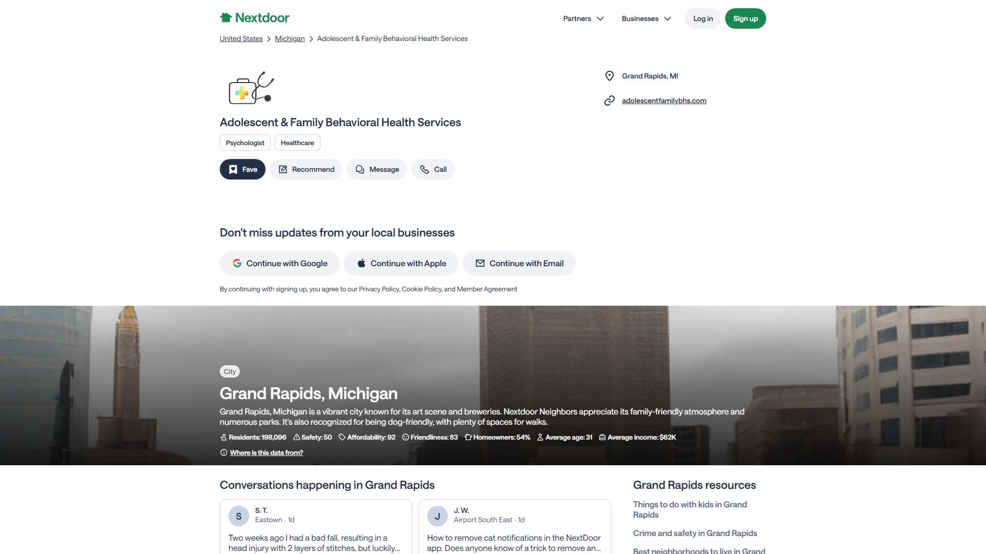 Adolescent & Family Behavioral Health Services