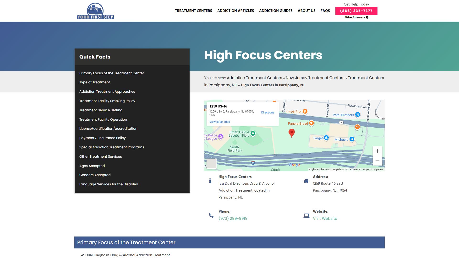 High Focus Centers - Parsippany, NJ