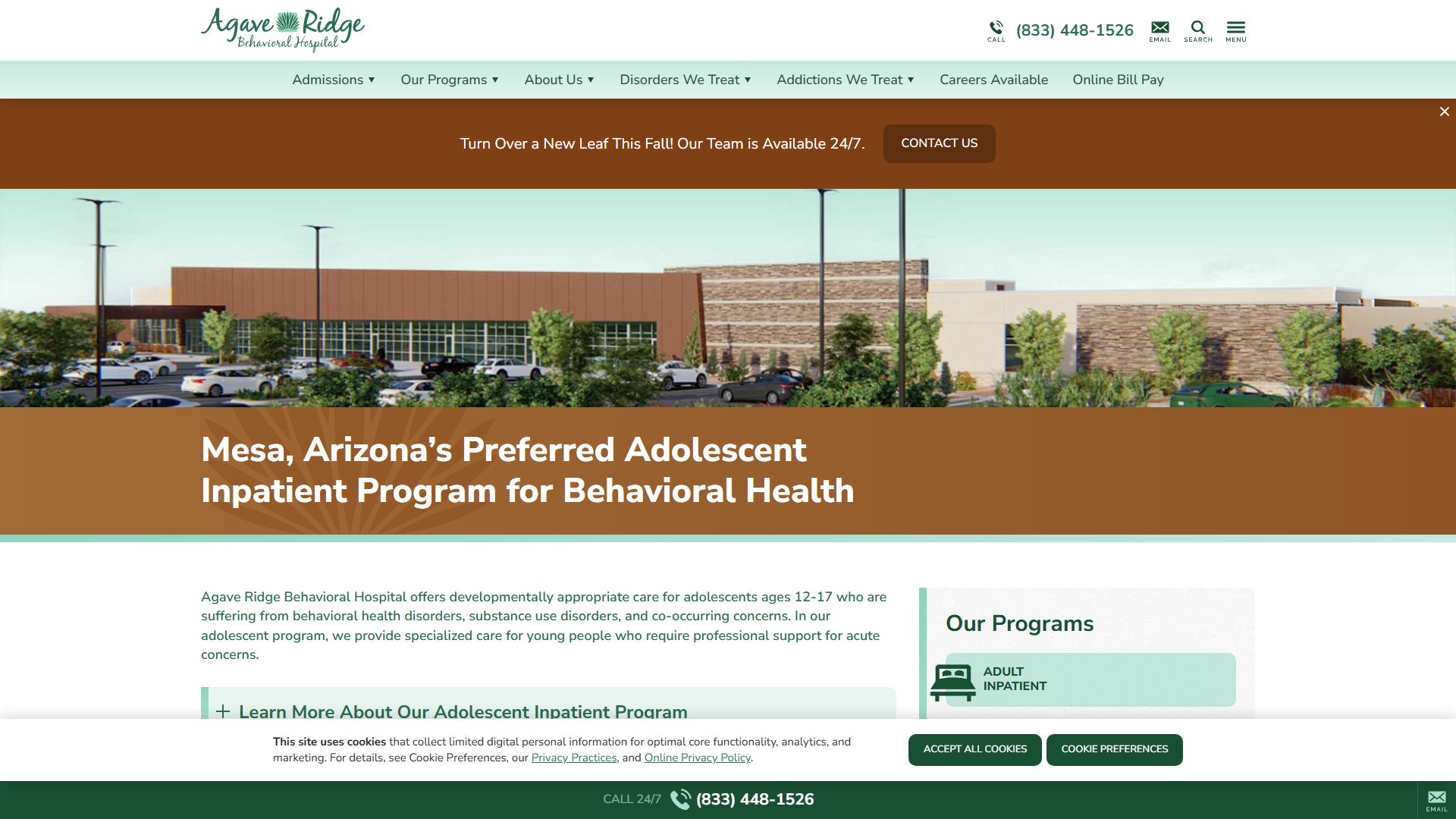 Agave Ridge Behavioral | Adolescent Inpatient