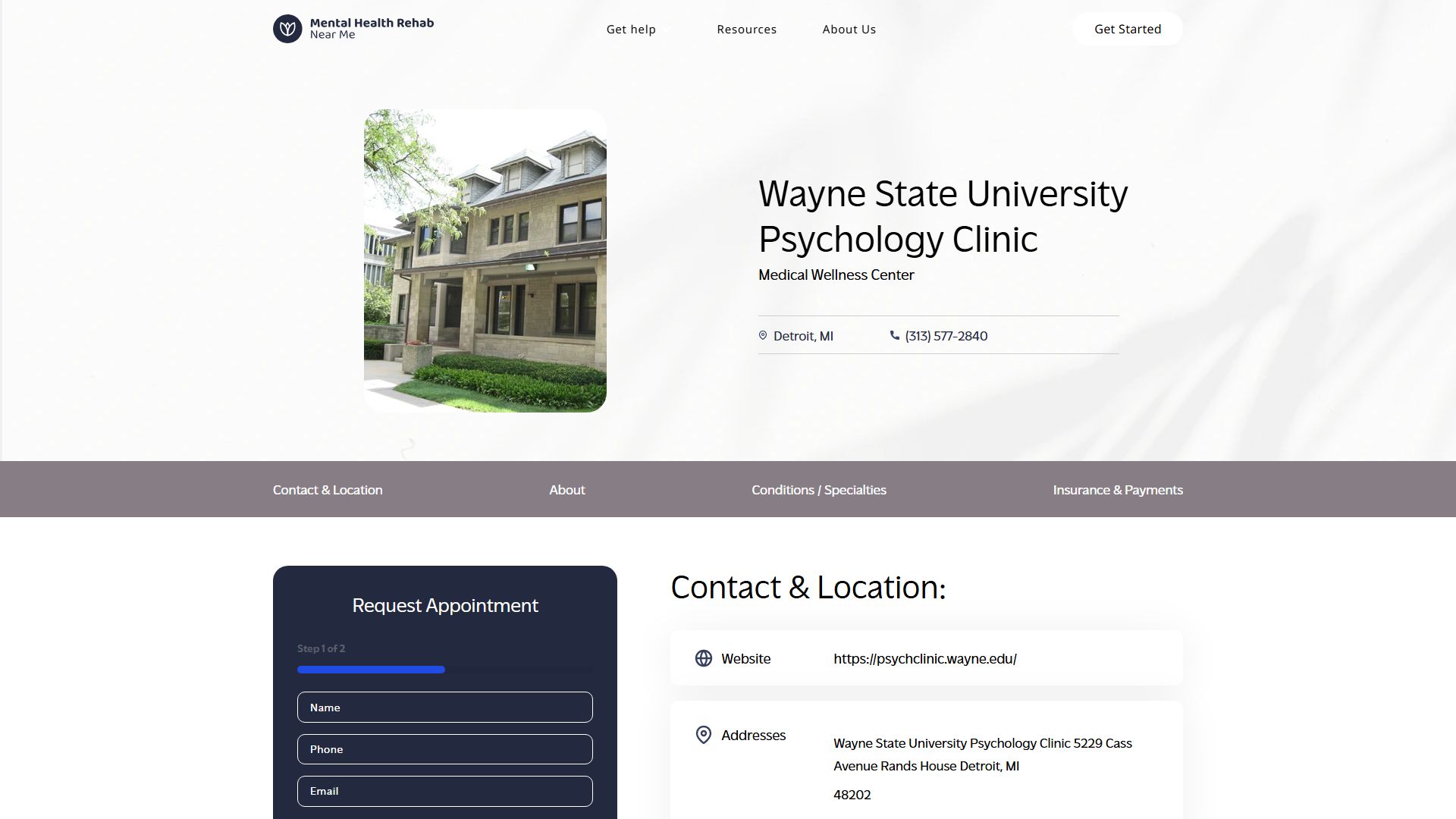 Wayne State University Psychology Clinic