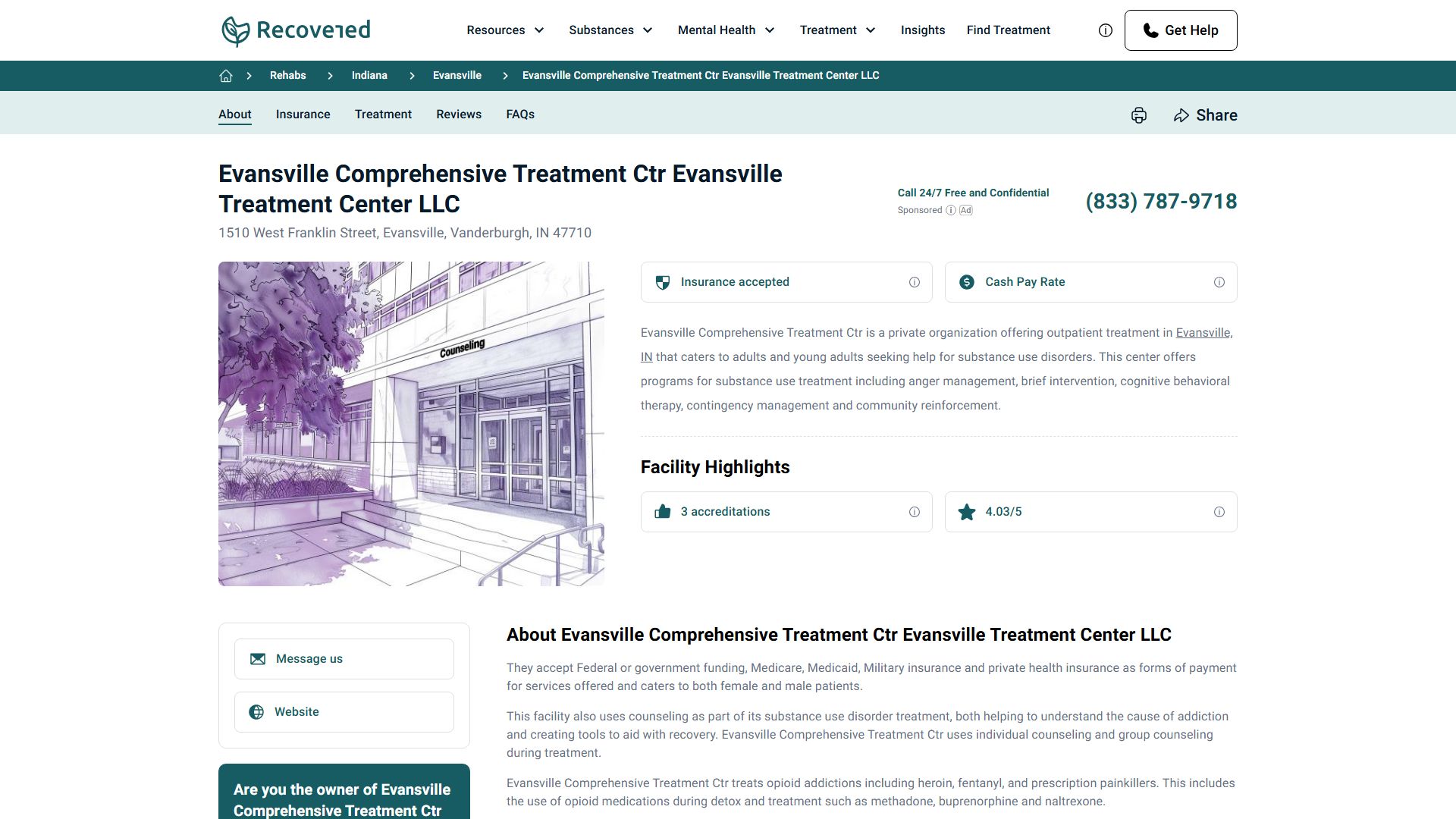 Evansville Treatment Center