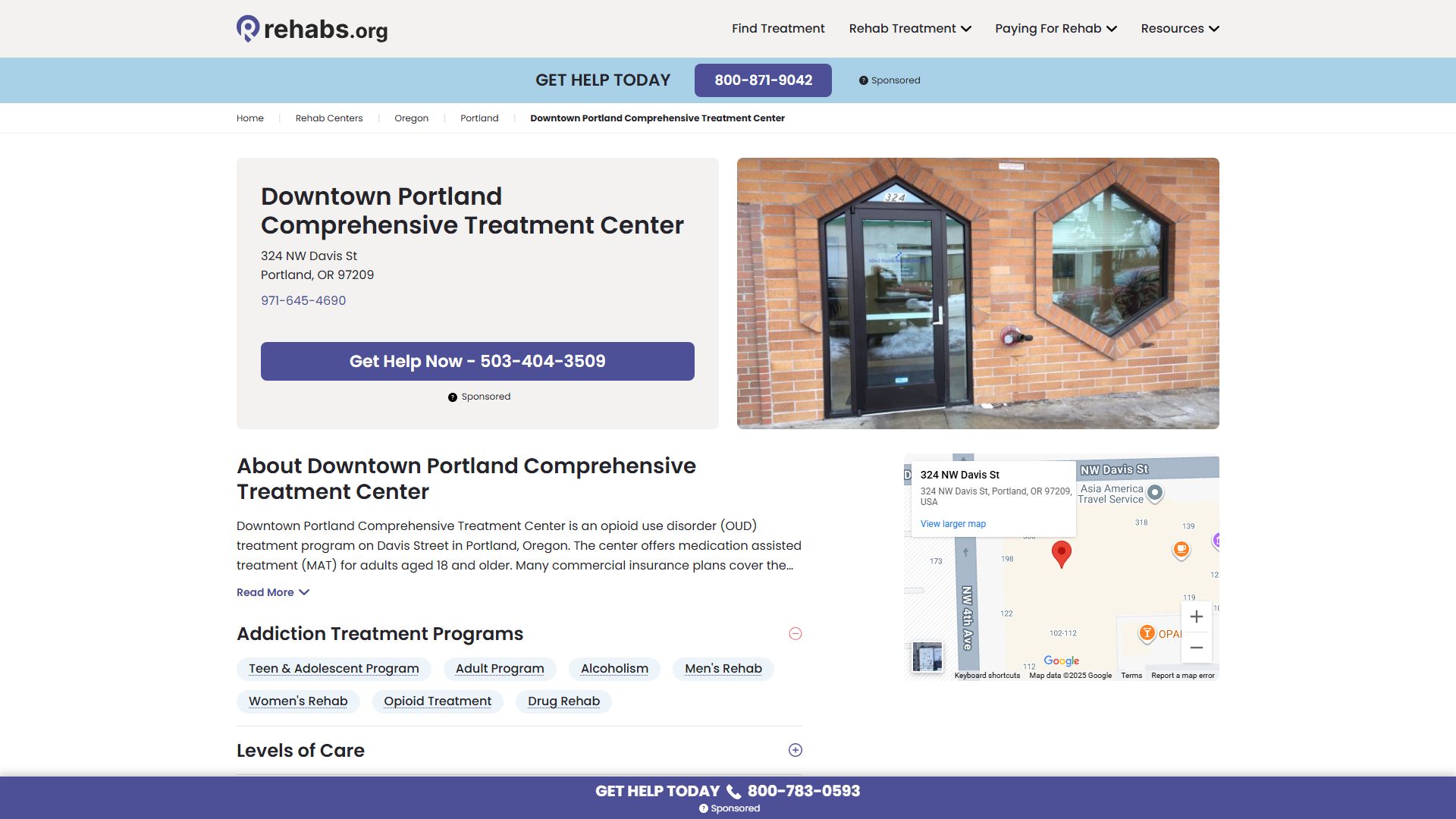 Downtown Portland Comprehensive Treatment Center