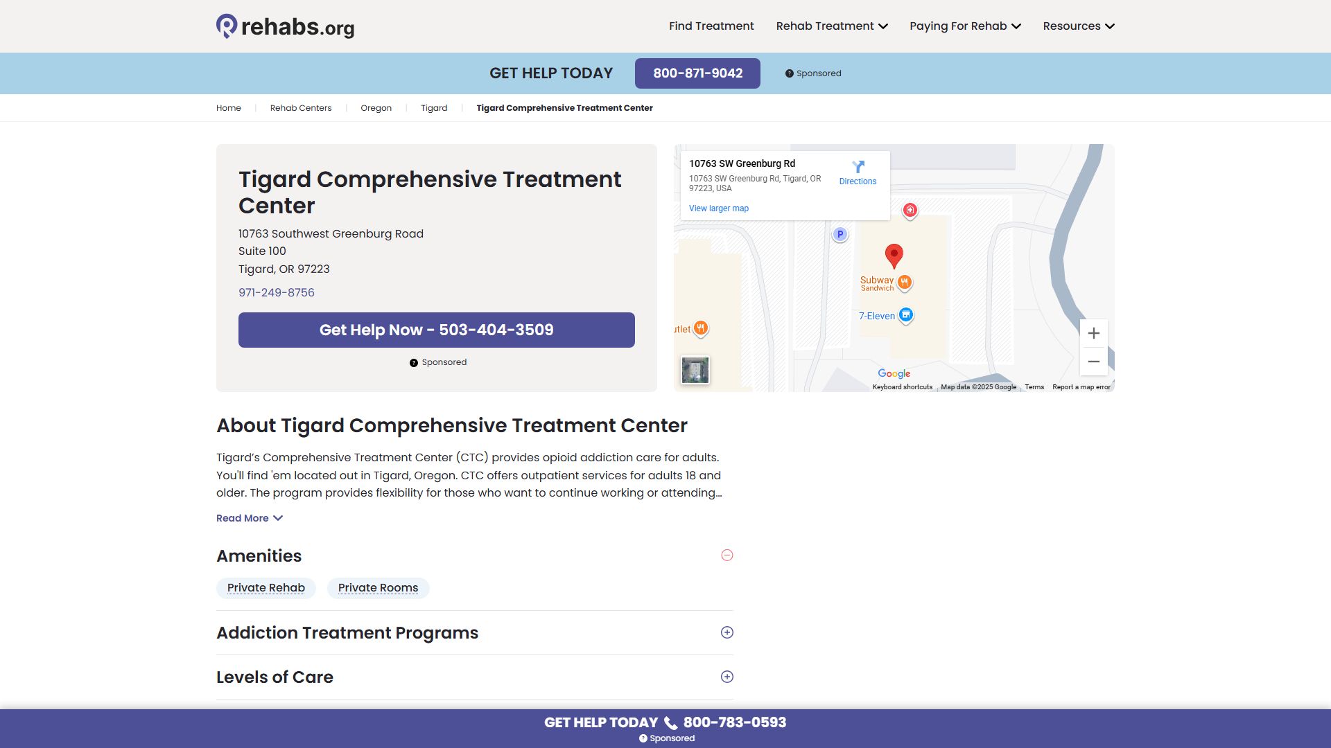 Tigard Comprehensive Treatment Center