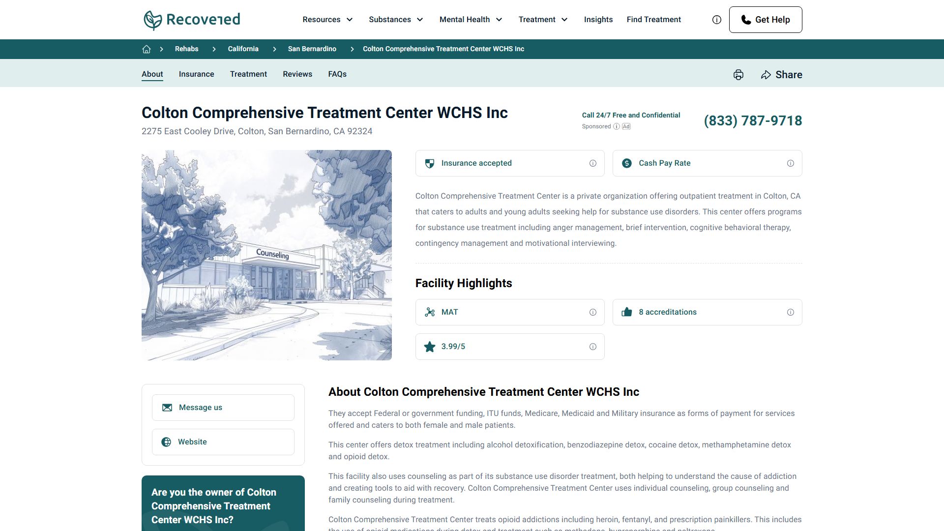 Colton Comprehensive Treatment Center