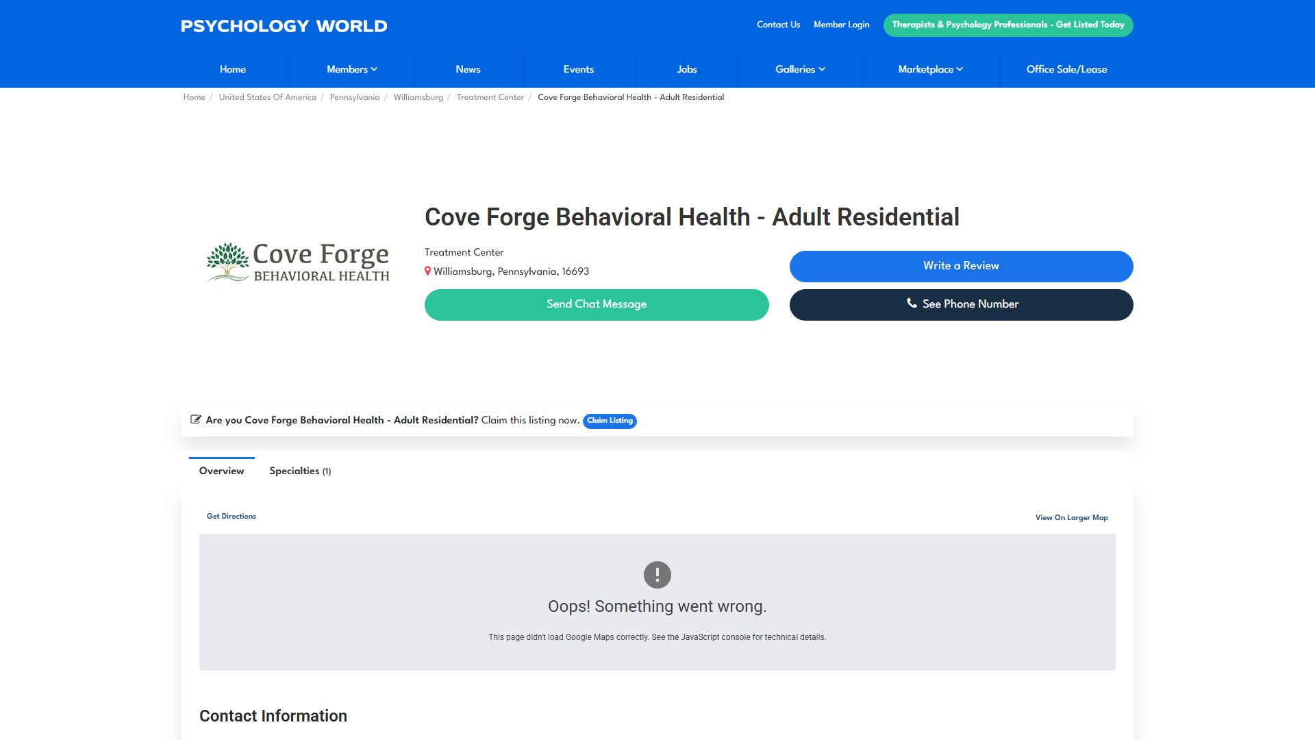 Cove Forge Behavioral Health - Adult Residential
