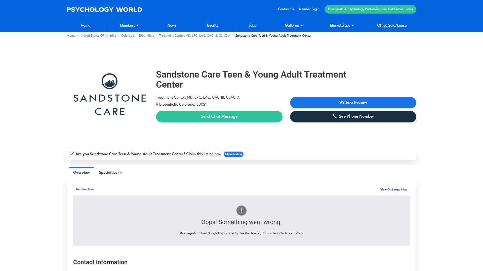 Sandstone Care Teen & Young Adult Treatment Center