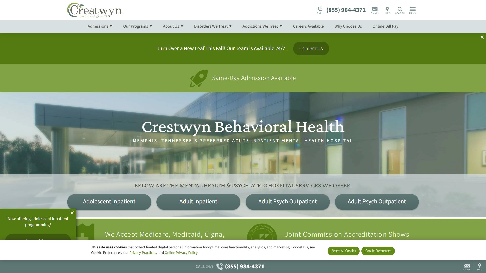 Crestwyn Behavioral Health Hospital