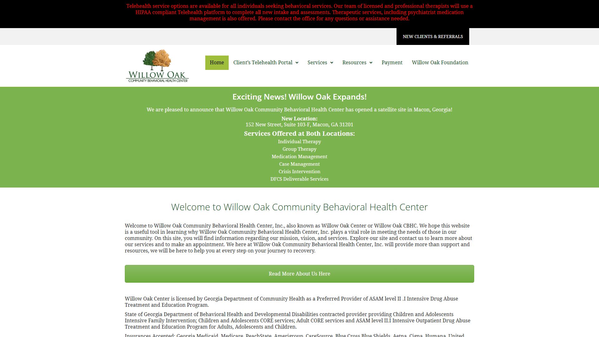 Willow Oak Community Behavioral Health Ctr, Inc