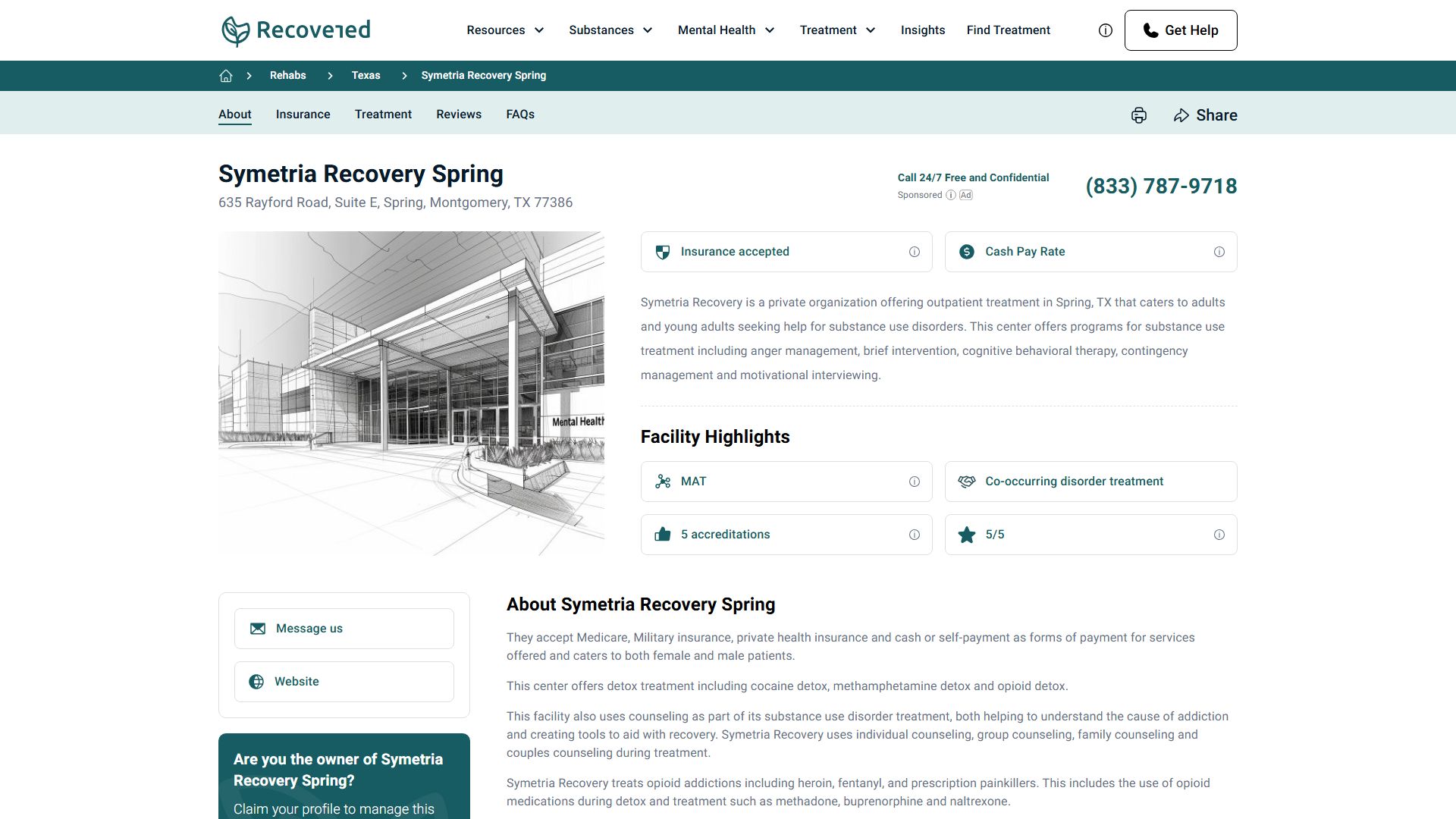Symetria Recovery — Spring