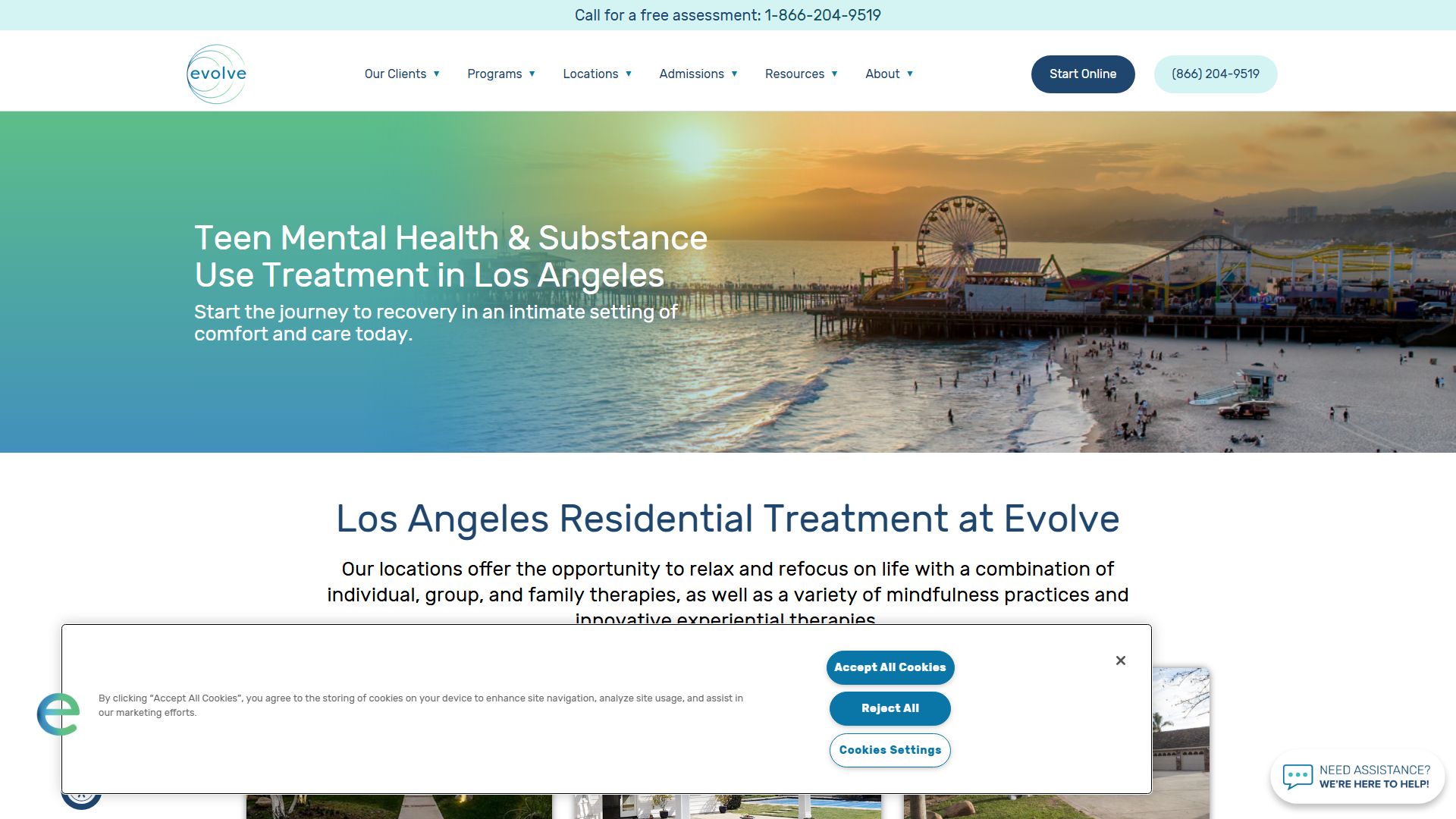 Teen Addiction Treatment Center at Evolve