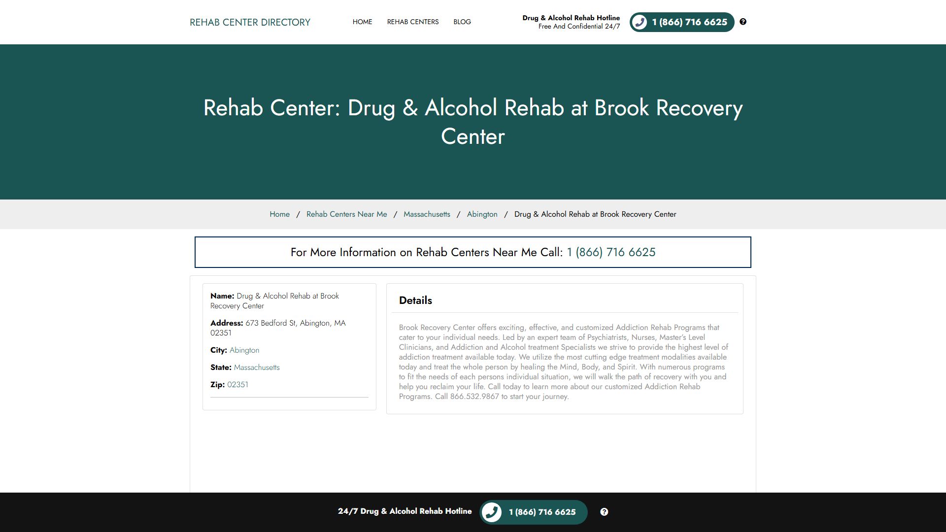Drug & Alcohol Rehab at Brook Recovery Center