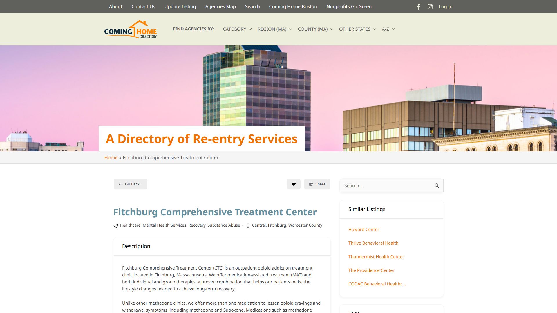 Fitchburg Comprehensive Treatment Center