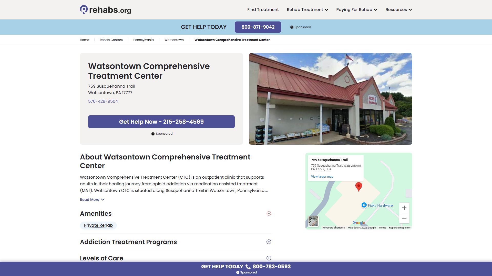 Watsontown Comprehensive Treatment Center