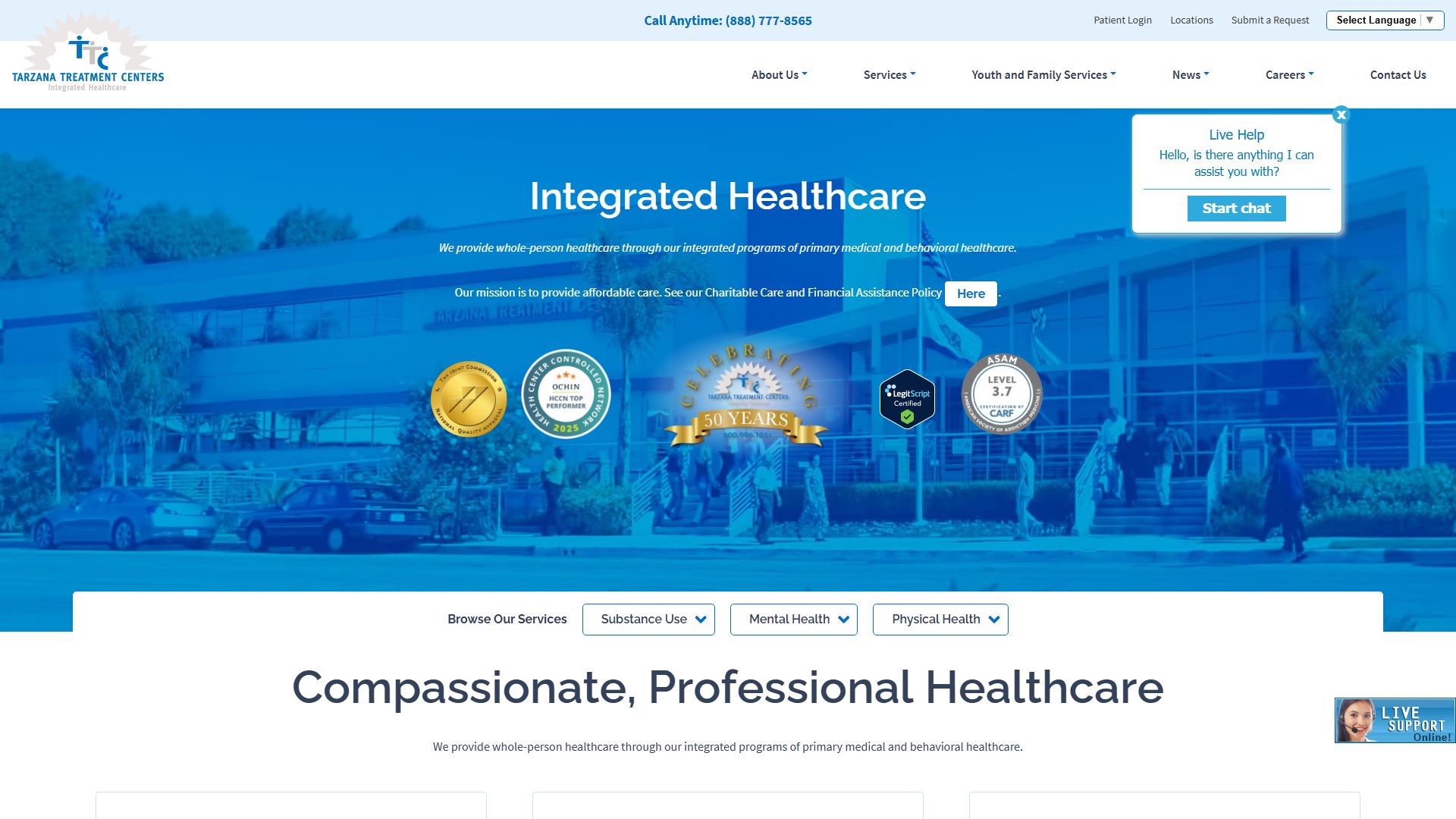Tarzana Treatment Centers, Inc