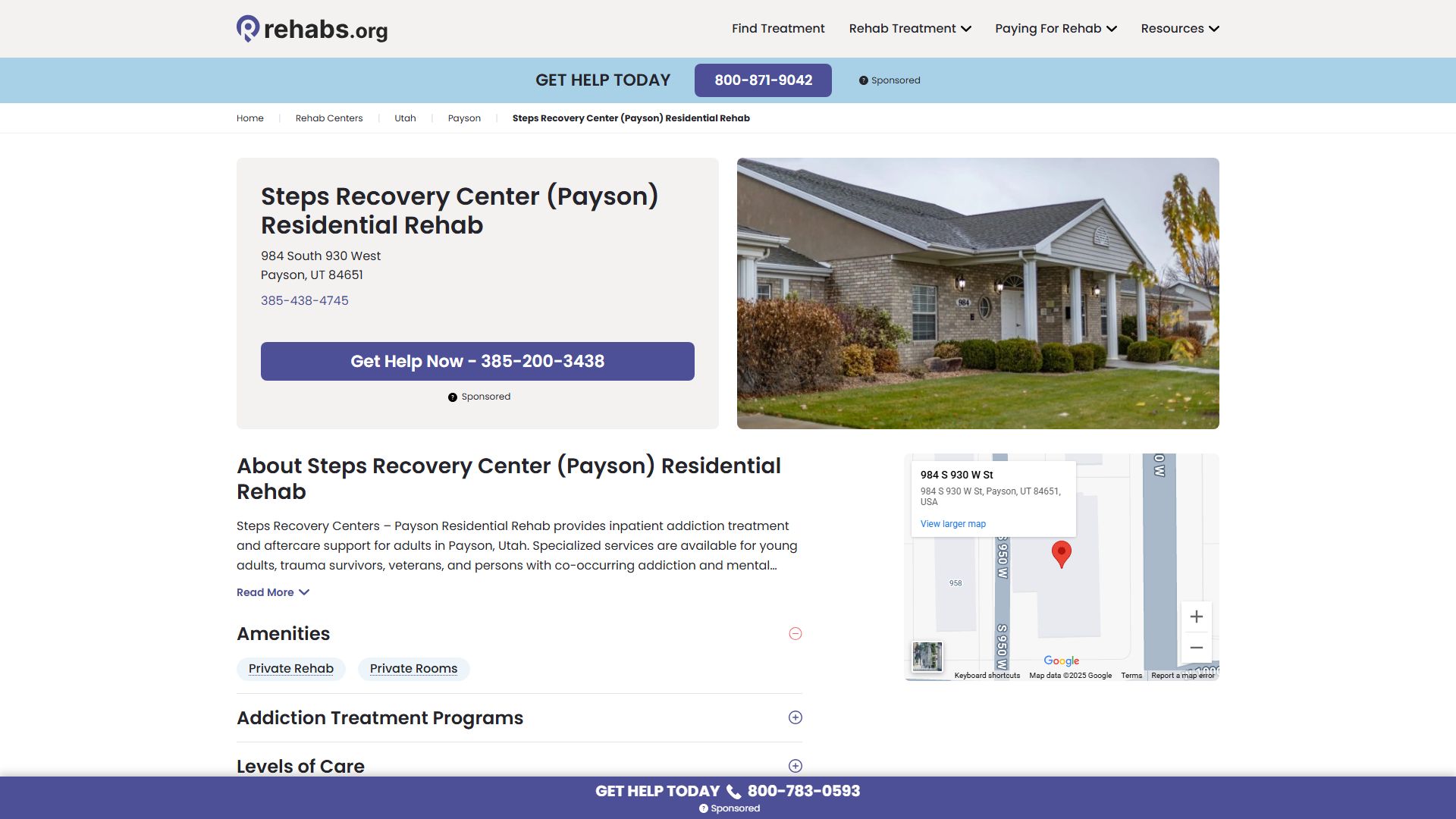 Steps Recovery Centers, Payson Residential