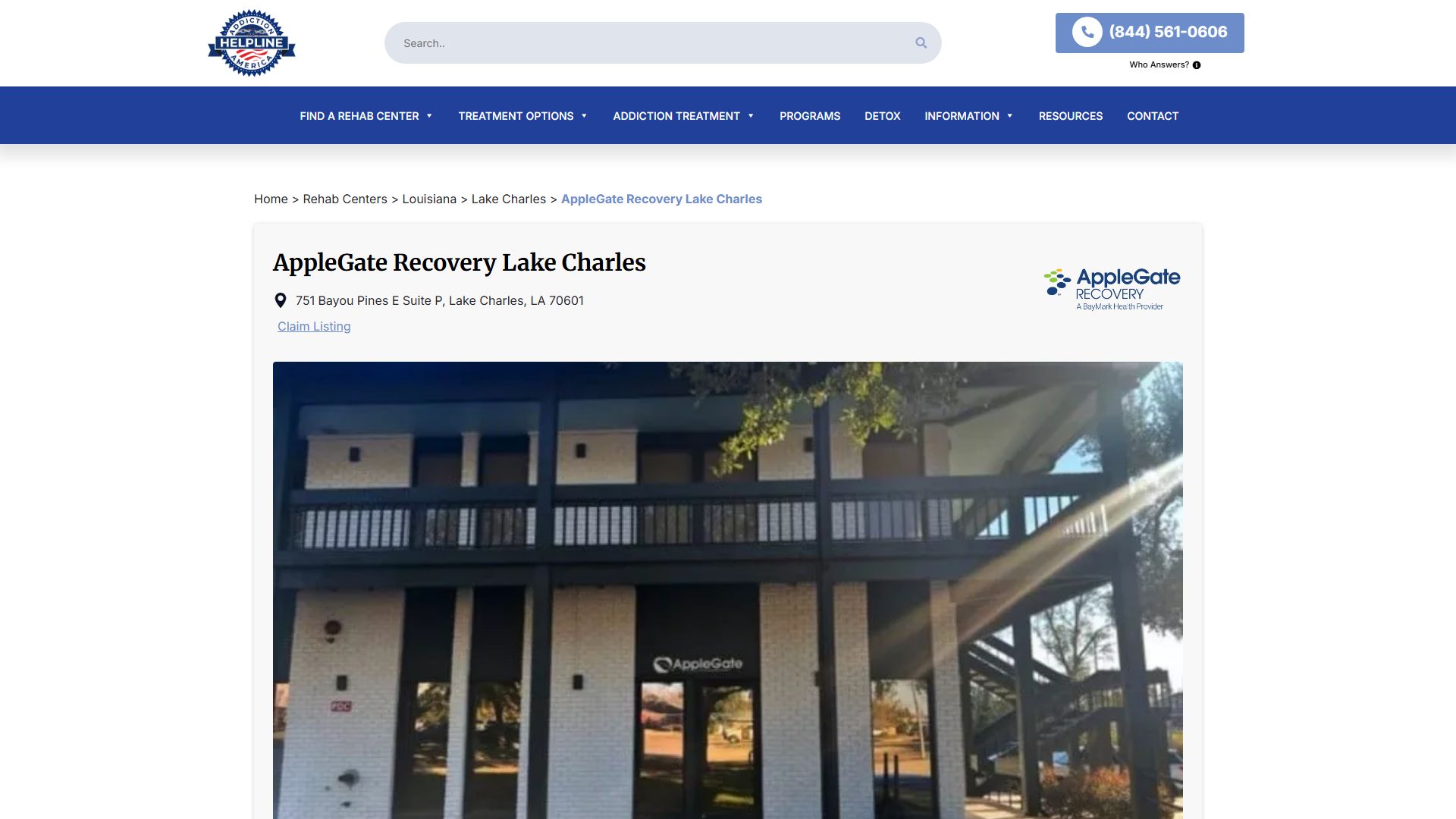 AppleGate Recovery Lake Charles
