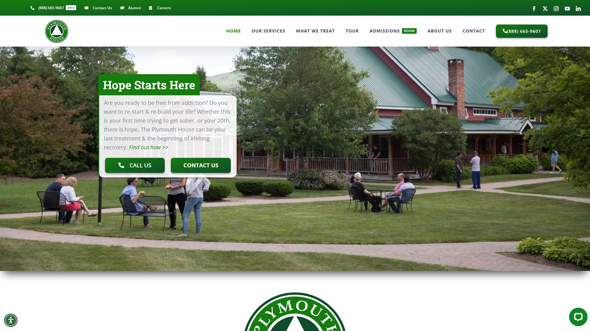 The Plymouth House | Addiction Treatment Center