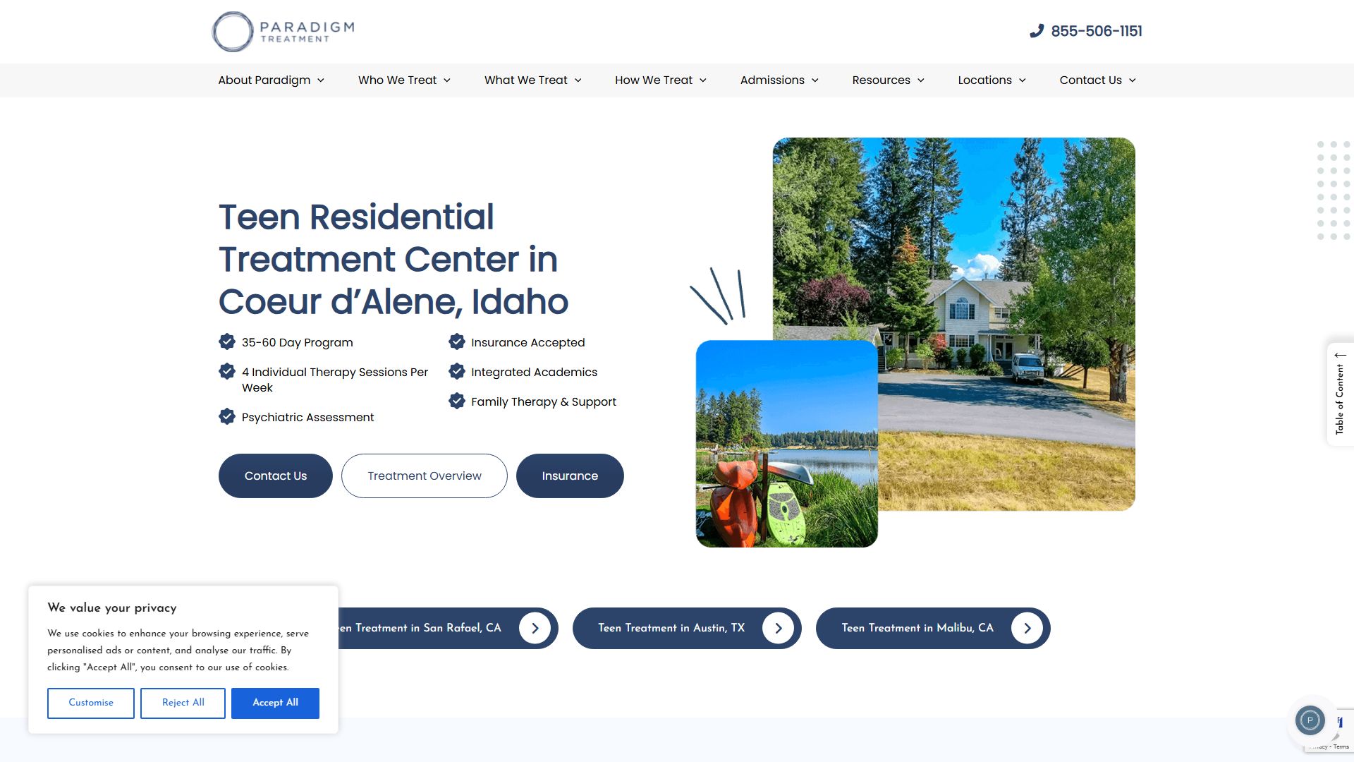 Paradigm Treatment - Teen Residential Treatment