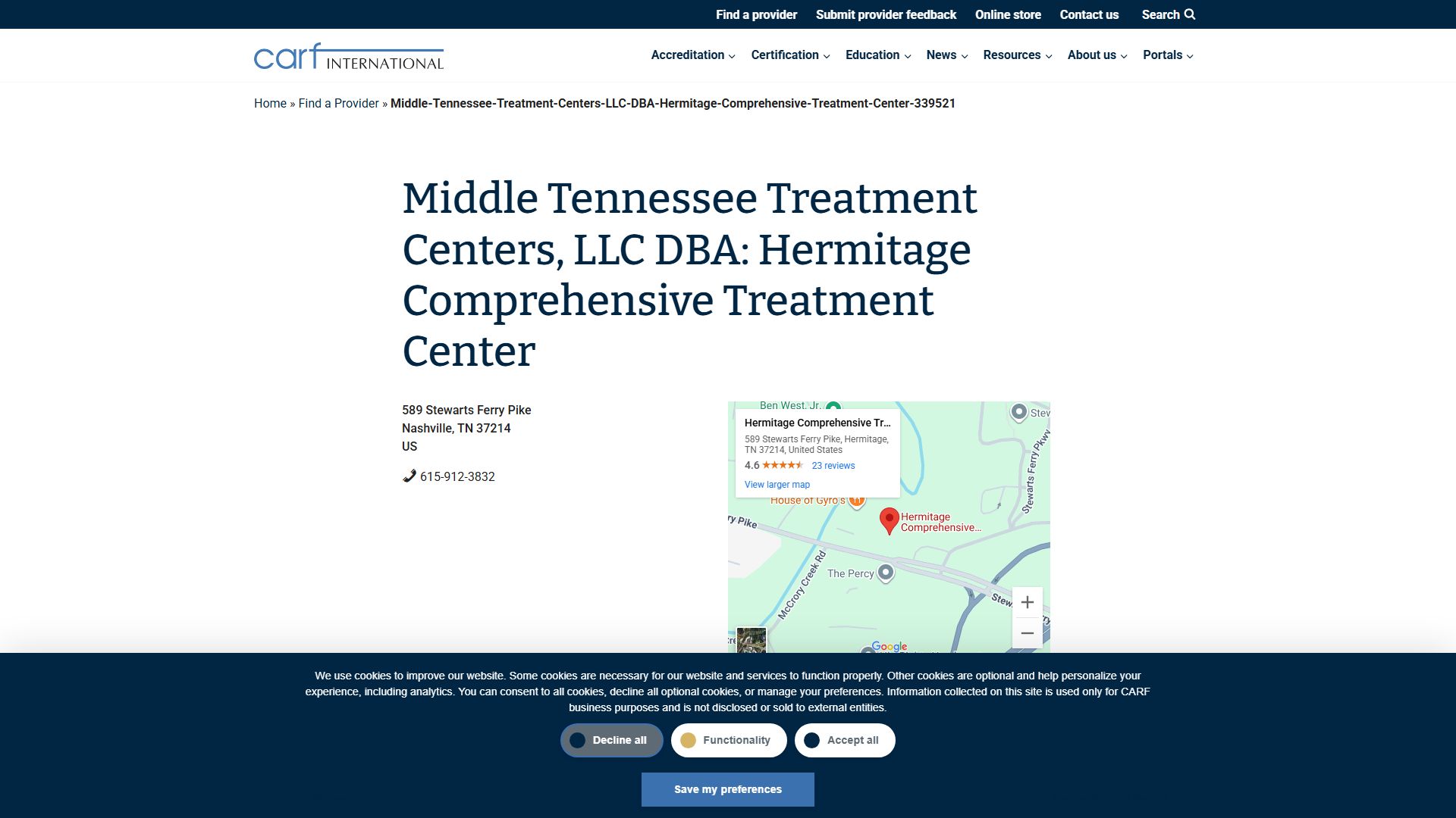 Hermitage Comprehensive Treatment Center