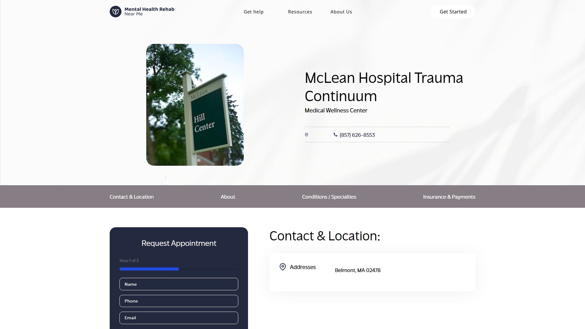 McLean Hospital Trauma Continuum