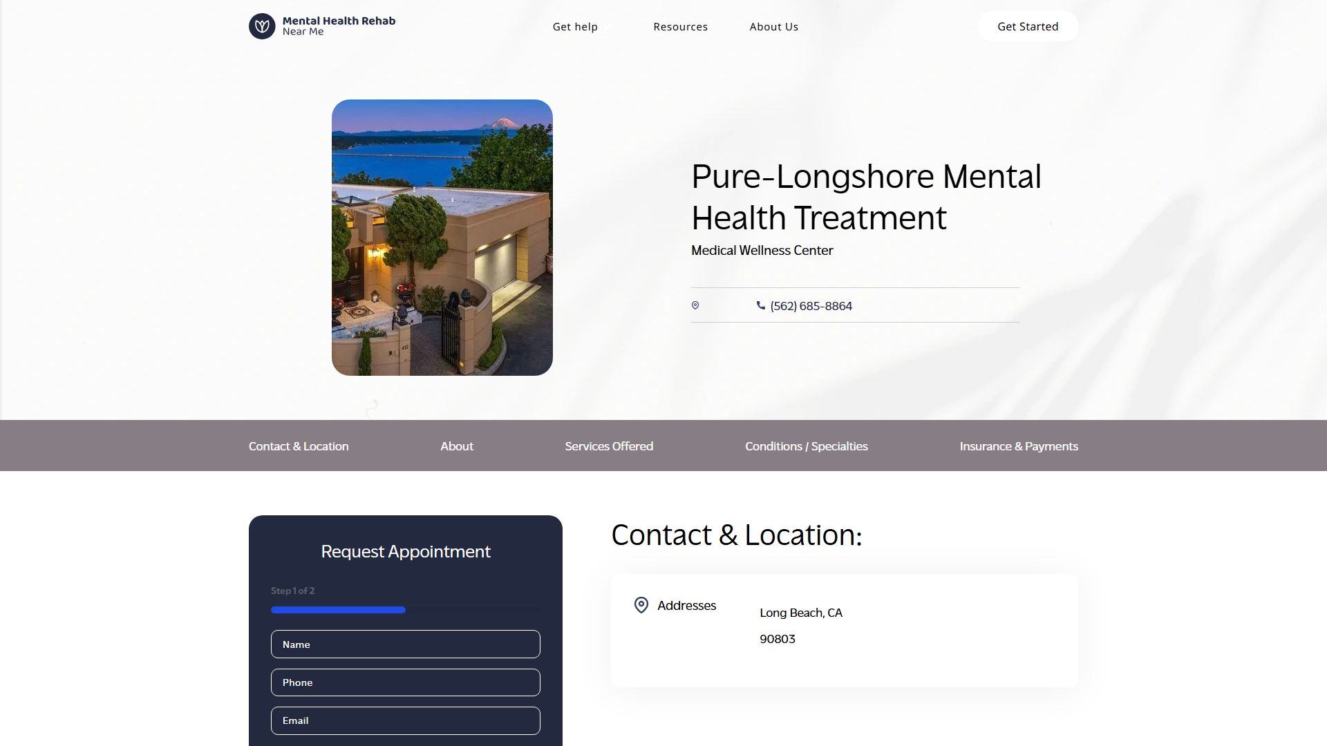 Longshore-Pure Mental Health Residential/Inpatient