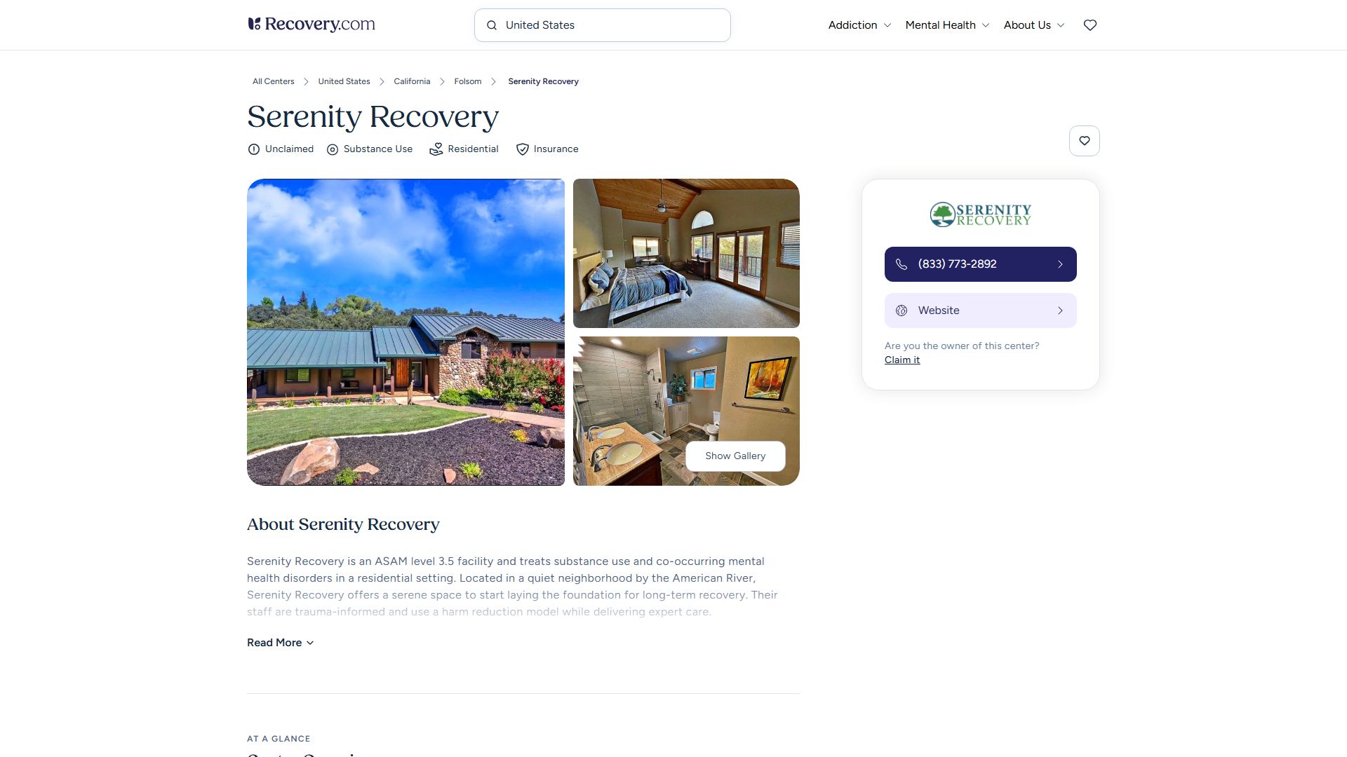 Serenity Recovery Folsom
